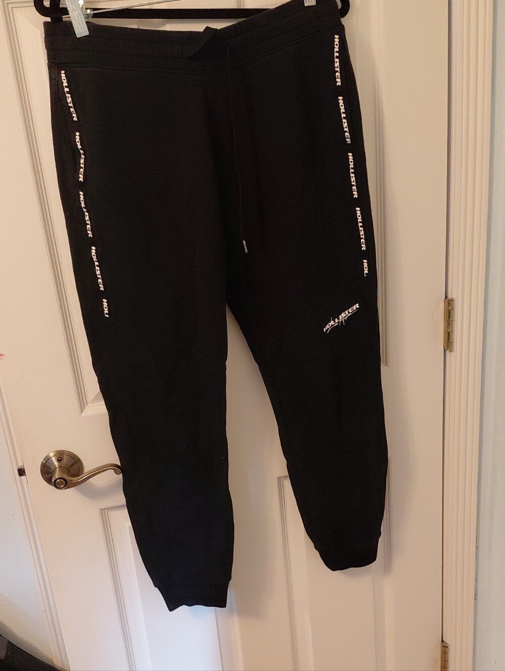 Hollister Black Sweatshirt with White Script Logo